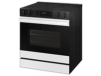 Bespoke Smart Slide-in Electric Range 6.3 cu. ft. in White Glass with Air Fry & Precision Knobs | Samsung US