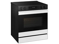 Bespoke Smart Slide-in Electric Range 6.3 cu. ft. in White Glass with Air Fry & Precision Knobs | Samsung US