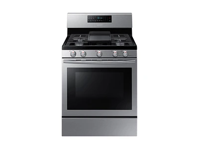 5.8 cu. ft. Freestanding Gas Range with Convection in Stainless Steel Range - NX58H5600SS/AA | Samsung US