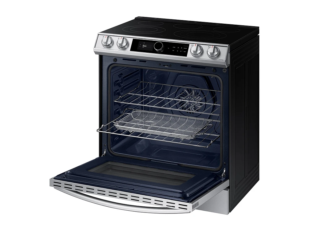 NE63T8711SS/AA | 6.3 cu ft. Smart Slide-in Electric Range with Smart Dial & Air Fry in Stainless Steel | Samsung Business US