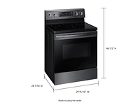 5.9 cu. ft. Freestanding Electric Range with Convection in Black Stainless Steel