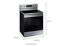 NE59R4321SS/AA | 5.9 cu. ft. Freestanding Electric Range with Convection in Stainless Steel | Samsung Business US