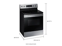 5.9 cu. ft. Freestanding Electric Range in Stainless Steel