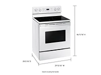 5.9 cu. ft. Freestanding Electric Range with Convection in White Ranges - NE59T4321SW/AA | Samsung US