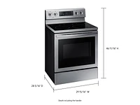 5.9 cu. ft. Freestanding Electric Range with Air Fry and Convection in Stainless Steel Ranges - NE59T7511SS/AA | Samsung US