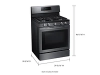 NX58R5601SG/AA | 5.8 cu. ft. Freestanding Gas Range with Convection in Black Stainless Steel | Samsung Business US