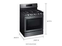 5.8 cu. ft. Freestanding Gas Range with Air Fry and Convection in Stainless Steel Ranges