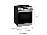 NX60T8311SS/AA | 6.0 cu. ft. Smart Slide-in Gas Range with Convection in Stainless Steel | Samsung Business US