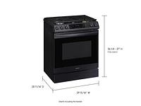 NX60T8511SG/AA | 6.0 cu ft. Smart Slide-in Gas Range with Air Fry in Black Stainless Steel | Samsung Business US