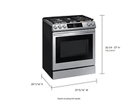 NX60T8711SS/AA | 6.0 cu ft. Smart Slide-in Gas Range with Smart Dial & Air Fry in Stainless Steel | Samsung Business US