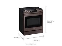 NX60T8711ST/AA | 6.0 cu. ft. Smart BESPOKE Slide-in Gas Range with Smart Dial & Air Fry in Tuscan Stainless Steel | Samsung Business US