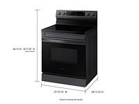 NE63A6311SG/AA | 6.3 cu. ft. Smart Freestanding Electric Range with Rapid Boil™ & Self Clean in Black Stainless Steel | Samsung Business US