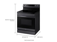 NE63A6511SG/AA | 6.3 cu. ft. Smart Freestanding Electric Range with No-Preheat Air Fry & Convection in Black Stainless Steel | Samsung Business US