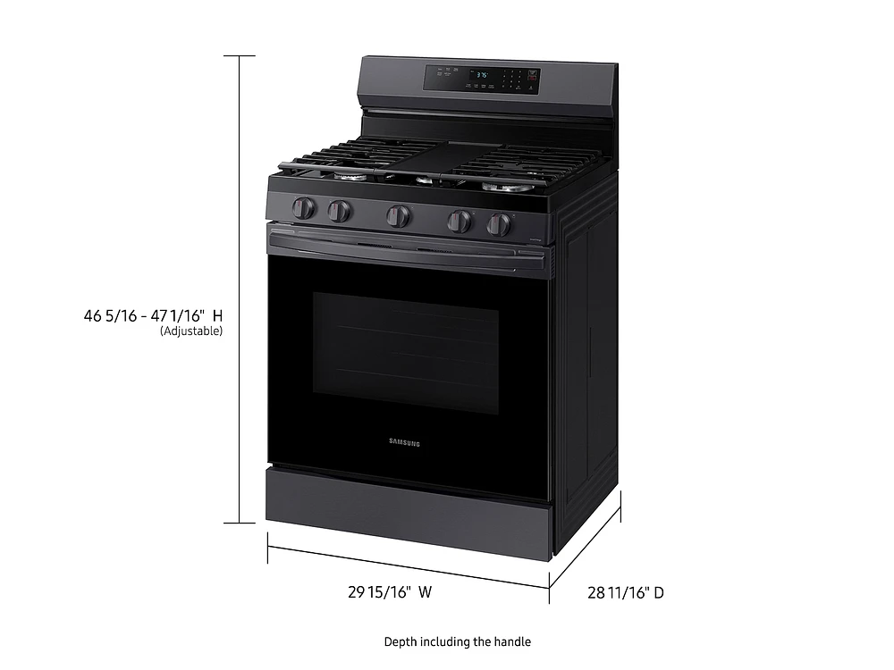 6.0 cu. ft. Smart Freestanding Gas Range with 18K BTU Dual Power Burner & Self Clean in Stainless Steel Ranges