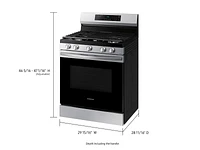 NX60A6311SS/AA | 6.0 cu. ft. Smart Freestanding Gas Range with 18K BTU Dual Power Burner & Self Clean in Stainless Steel | Samsung Business US