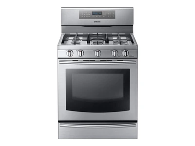 5.8 cu. ft. Gas Range with True Convection Ranges - NX58F5700WS/AA | Samsung US