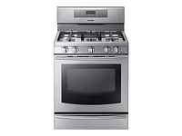 5.8 cu. ft. Gas Range with True Convection Ranges - NX58F5700WS/AA | Samsung US