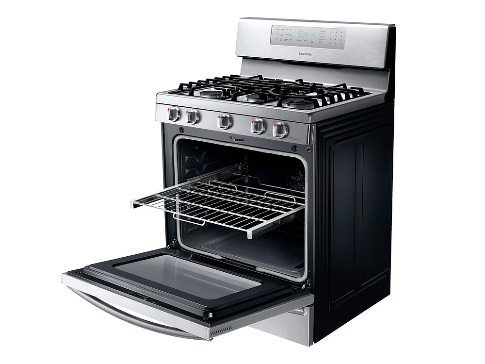 5.8 cu. ft. Gas Range with True Convection Ranges - NX58F5700WS/AA | Samsung US