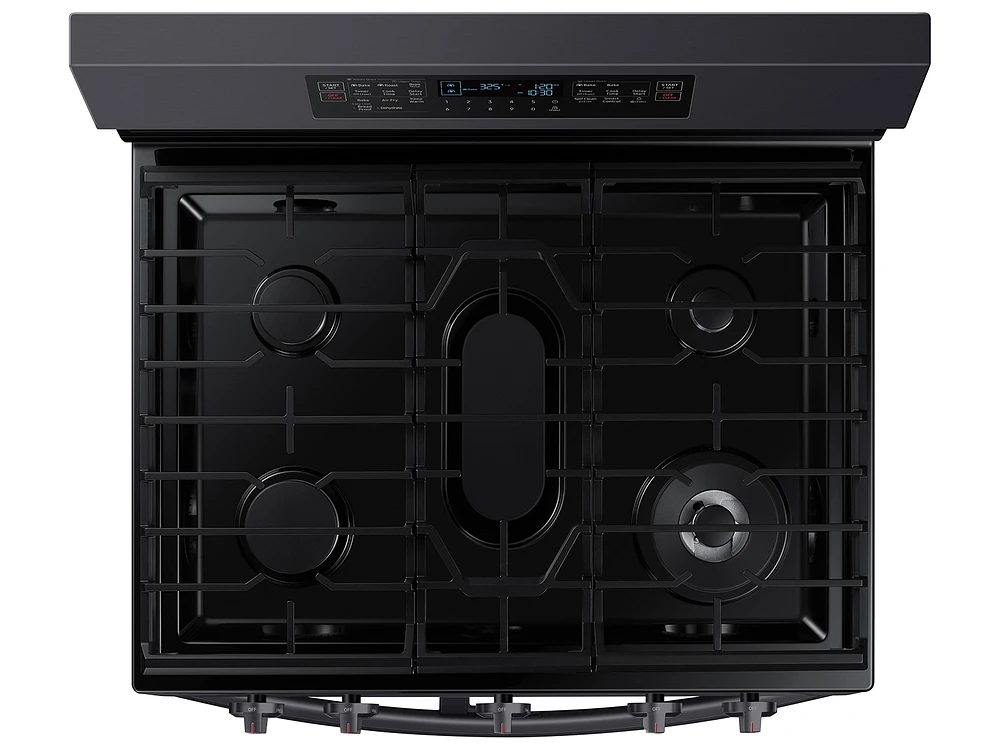 NX60A6751SG/AA | 6.0 cu. ft. Smart Freestanding Gas Range with Flex Duo™ & Air Fry in Black Stainless Steel | Samsung Business US