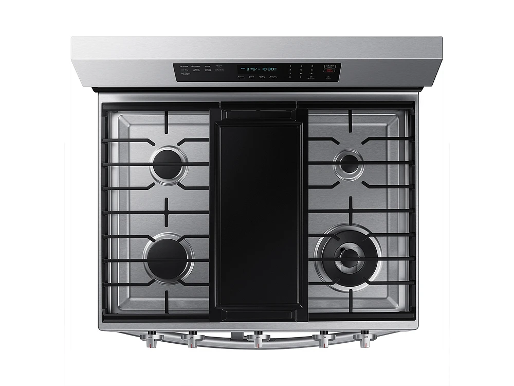 NX60A6751SS/AA | 6.0 cu. ft. Smart Freestanding Gas Range with Flex Duo™, Stainless Cooktop & Air Fry in Stainless Steel | Samsung Business US