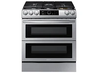 NY63T8751SS/AA | 6.3 cu. ft. Flex Duo™ Front Control Slide-in Dual Fuel Range with Smart Dial, Air Fry, and Wi-Fi in Stainless Steel | Samsung Business US