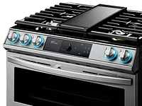 NY63T8751SS/AA | 6.3 cu. ft. Flex Duo™ Front Control Slide-in Dual Fuel Range with Smart Dial, Air Fry, and Wi-Fi in Stainless Steel | Samsung Business US