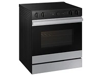 Bespoke Smart Slide-in Electric Range 6.3 cu. ft. in Stainless Steel with Smart Oven Camera & Illuminated Precision Knobs | Samsung US