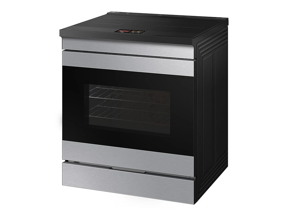 Bespoke 6.3 cu. ft. Smart Slide-In Induction Range with AI Home & Smart Oven Camera in Stainless Steel | Samsung US