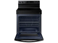 6.3 cu. ft. Smart Freestanding Electric Range with Steam Clean in Black Ranges - NE63A6111SB/AA | Samsung US