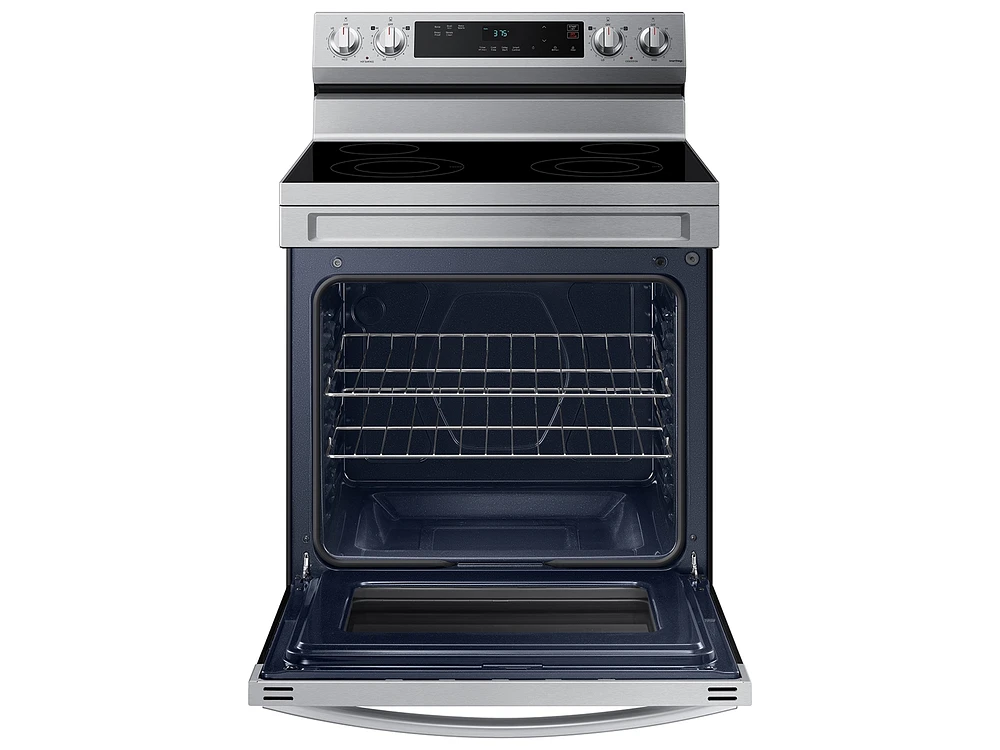 NE63A6111SS/AA | 6.3 cu. ft. Smart Freestanding Electric Range with Steam Clean in Stainless Steel | Samsung Business US