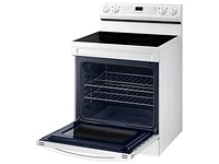 NE63A6111SW/AA | 6.3 cu. ft. Smart Freestanding Electric Range with Steam Clean in White | Samsung Business US