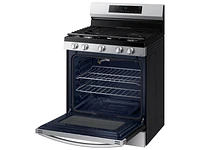 NX60A6111SS/AA | 6.0 cu. ft. Smart Freestanding Gas Range with Integrated Griddle in Stainless Steel | Samsung Business US