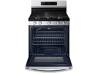 NX60A6111SS/AA | 6.0 cu. ft. Smart Freestanding Gas Range with Integrated Griddle in Stainless Steel | Samsung Business US