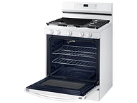 6.0 cu. ft. Smart Freestanding Gas Range with Integrated Griddle in White - NX60A6111SW/AA | Samsung US