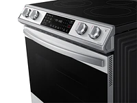 NE63CB831512AA | Bespoke 6.3 cu. ft. Smart Slide-in Electric Range with Air Fry & Convection in White Glass | Samsung Business.