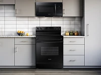 6.3 cu. ft. Smart Freestanding Electric Range with Steam Clean in Black Ranges - NE63A6111SB/AA | Samsung US