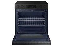 Bespoke Smart Slide-in Electric Range 6.3 cu. ft in Matte Black Steel with Precision Knobs | Samsung US