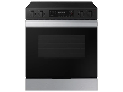 Bespoke Smart Slide-in Electric Range 6.3 cu. ft in Stainless Steel with Precision Knobs | Samsung US