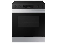 Bespoke Smart Slide-in Electric Range 6.3 cu. ft in Stainless Steel with Precision Knobs | Samsung US