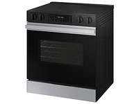 Bespoke Smart Slide-in Electric Range 6.3 cu. ft in Stainless Steel with Precision Knobs | Samsung US