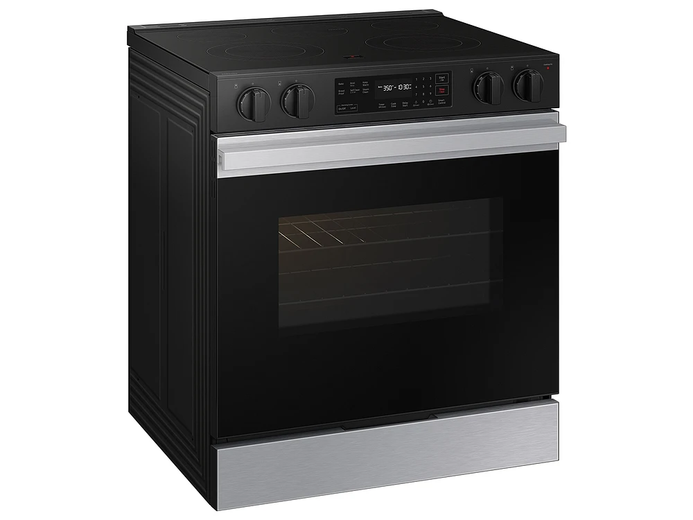 Bespoke Smart Slide-in Electric Range 6.3 cu. ft in Stainless Steel with Precision Knobs | Samsung US