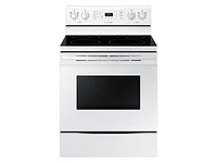 5.9 cu. ft. Freestanding Electric Range with Convection in White Ranges - NE59T4321SW/AA | Samsung US