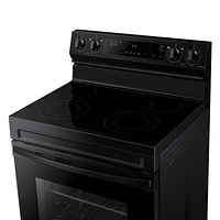 6.3 cu. ft. Smart Freestanding Electric Range with Steam Clean in Black Ranges - NE63A6111SB/AA | Samsung US