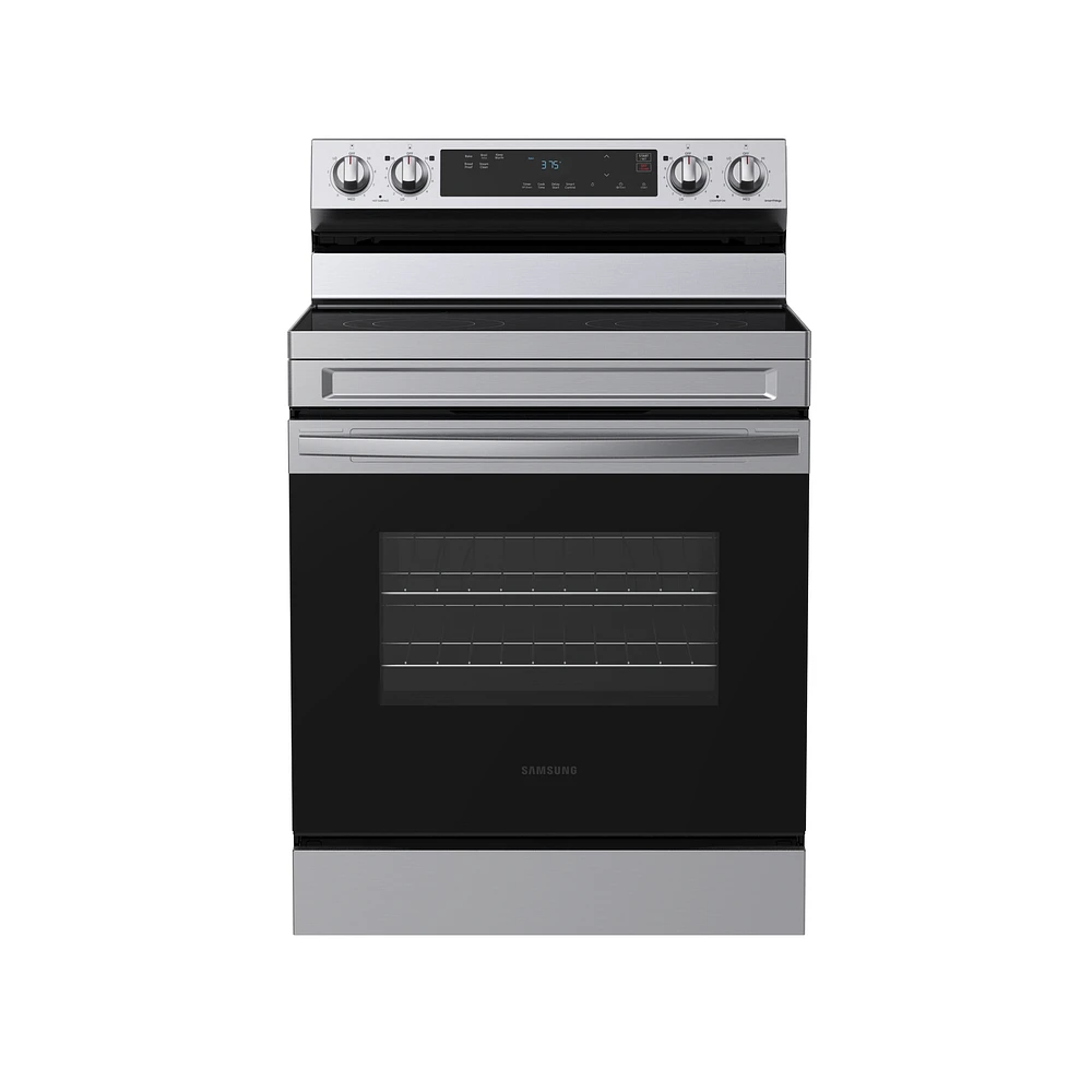 NE63A6111SS/AA | 6.3 cu. ft. Smart Freestanding Electric Range with Steam Clean in Stainless Steel | Samsung Business US