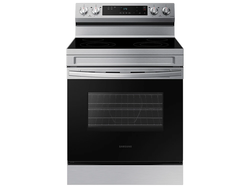 NE63A6111SS/AA | 6.3 cu. ft. Smart Freestanding Electric Range with Steam Clean in Stainless Steel | Samsung Business US