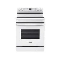 NE63A6111SW/AA | 6.3 cu. ft. Smart Freestanding Electric Range with Steam Clean in White | Samsung Business US