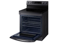 NE63A6311SG/AA | 6.3 cu. ft. Smart Freestanding Electric Range with Rapid Boil™ & Self Clean in Black Stainless Steel | Samsung Business US