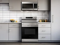 NE63A6311SS/AA | 6.3 cu. ft. Smart Freestanding Electric Range with Rapid Boil™ & Self Clean in Stainless Steel | Samsung Business US