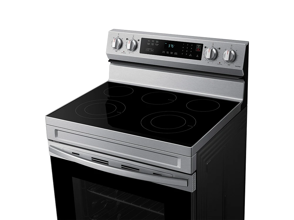 NE63A6311SS/AA | 6.3 cu. ft. Smart Freestanding Electric Range with Rapid Boil™ & Self Clean in Stainless Steel | Samsung Business US