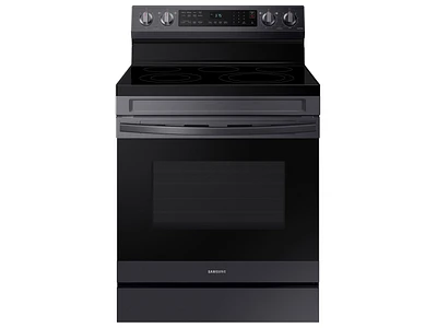 NE63A6511SG/AA | 6.3 cu. ft. Smart Freestanding Electric Range with No-Preheat Air Fry & Convection in Black Stainless Steel | Samsung Business US